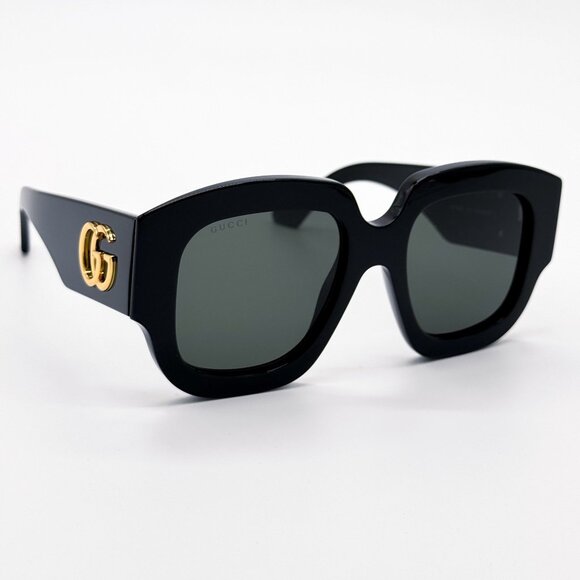 NEW GUCCI GG1546S 001 SUNGLASSES WOMEN BLACK EYEWEAR